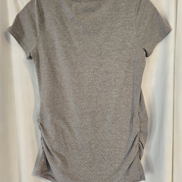 BumpStart Maternity Tee Bundle Gray And Black Short Sleeve Tee - Picture 4 of 7